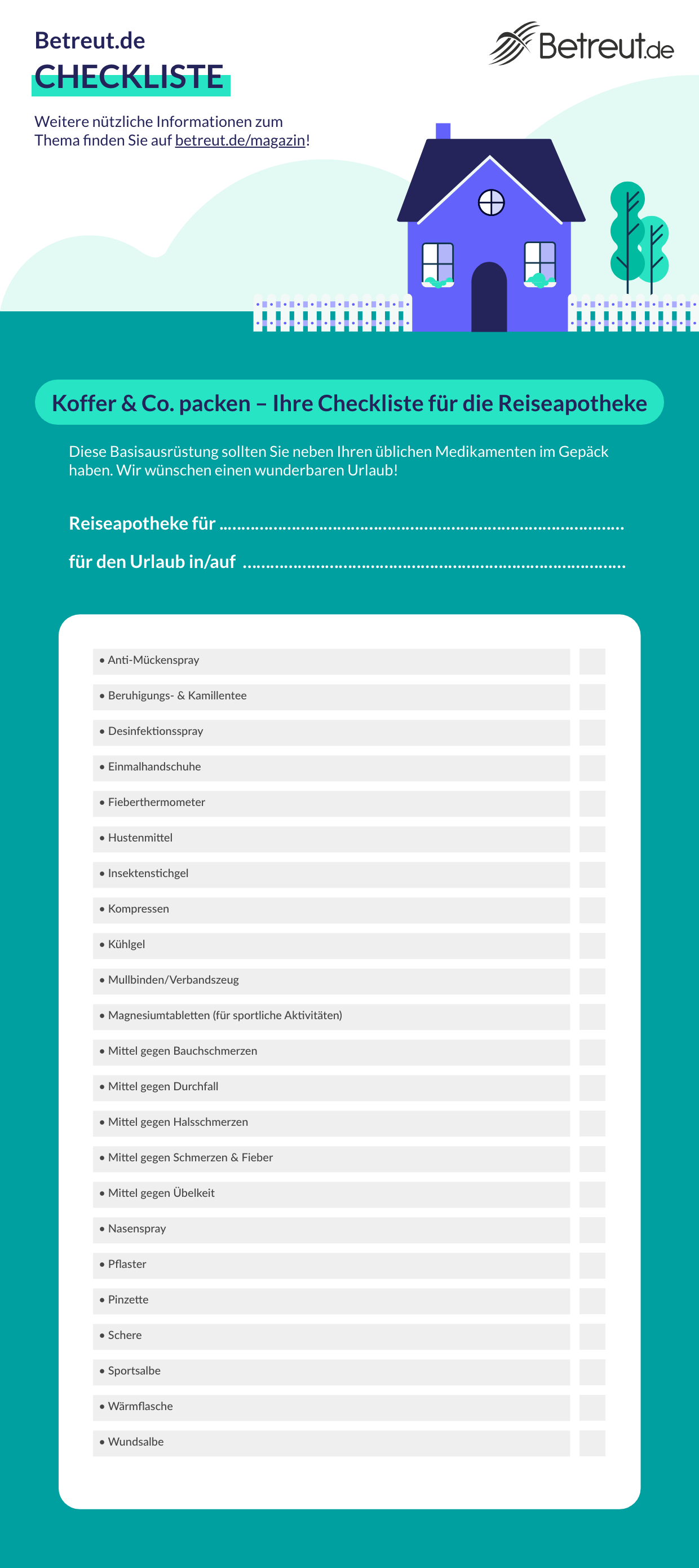 Checklisten: Haushalt & Haushaltshilfe - magazin.